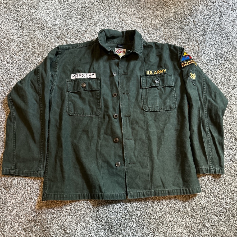 Green Military Style Jacket